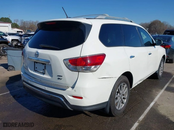 2015 Nissan Pathfinder SL with VIN 5N1AR2MM9FC706759, listed as a IAAI auction lot 41770969 with 156711 miles. Bid and sale history available at carsss.com. Image 4.