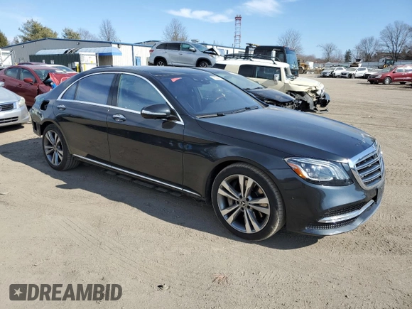 2019 Mercedes-Benz S 450 with VIN WDDUG6EB8KA440903, listed as a Copart auction lot 46684385 with 30,969 mi miles and Salvage title. Bid and sale history available at DreamBid. Image 4.