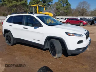2017 Jeep Cherokee Sport with VIN 1C4PJLAB1HW572605, listed as a IAAI auction lot 41686507 with 170,914 mi miles. Bid and sale history available at carsss.com. Image 1.