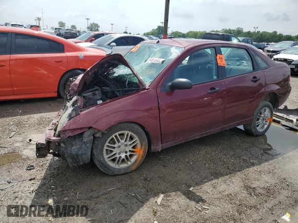 2007 Ford Focus S with VIN 1FAFP34N87W142767, listed as a Copart auction lot 58484605 with Not provided miles and Salvage title. Bid and sale history available at DreamBid. Image 1.