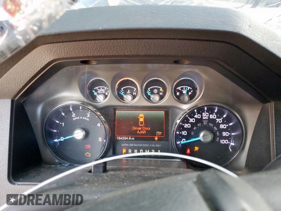 2011 Ford F-250 XL with VIN 1FT7W2BT0BEC60470, listed as a Copart auction lot 58010955 with 184,294 mi miles and Salvage title. Bid and sale history available at DreamBid. Image 9.