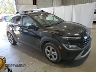 2022 Hyundai Kona SEL with VIN KM8K62AB4NU820788, listed as a Copart auction lot 50094145 with 81,683 mi miles and Salvage Title. Bid and sale history available at DreamBid. Image 4.