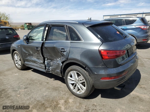 2018 Audi Q3 Premium Plus with VIN WA1JCCFS6JR007404, listed as a Copart auction lot 45345785 with 0 mi miles and Salvage Title. Bid and sale history available at carsss.com. Image 2.