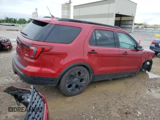 2019 Ford Explorer Sport with VIN 1FM5K8GT7KGB38901, listed as a Copart auction lot 57345485 with 77,906 mi miles and Salvage title. Bid and sale history available at DreamBid. Image 3.