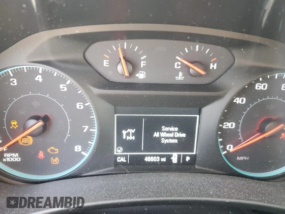 2018 Chevrolet Equinox LT with VIN 2GNAXSEV8J6104607, listed as a Copart auction lot 54155635 with 46,603 mi miles and Salvage Title. Bid and sale history available at carsss.com. Image 9.
