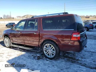 2017 Ford Expedition EL Platinum with VIN 1FMJK1MT7HEA52308, listed as a Copart auction lot 42376245 with 108,063 mi miles and Salvage Title. Bid and sale history available at carsss.com. Image 2.