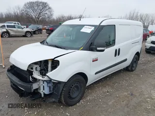 2015 Ram ProMaster City Cargo Tradesman with VIN ZFBERFAT1F6951355, listed as a IAAI auction lot 41972683 with 89,971 mi miles. Bid and sale history available at carsss.com. Image 2.