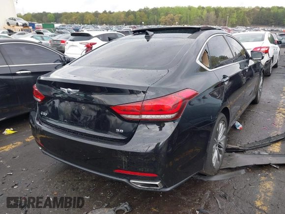 2017 Genesis G80 3.8L with VIN KMHGN4JE4HU189527, listed as a IAAI auction lot 41930400 with 135,497 mi miles and . Bid and sale history available at DreamBid. Image 4.