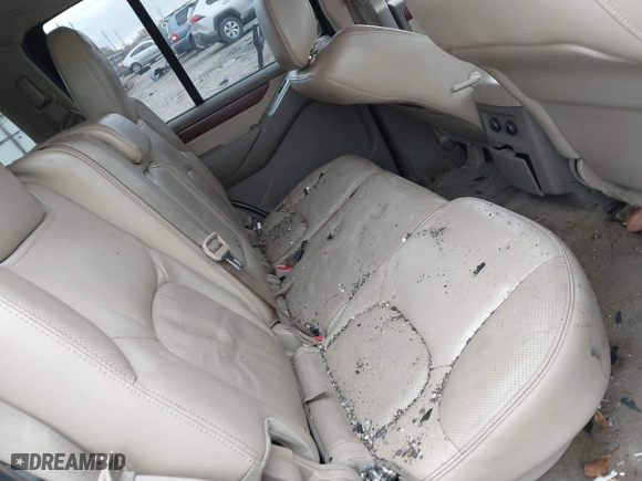 2012 Nissan Pathfinder LE with VIN 5N1AR1NN6CC614408, listed as a IAAI auction lot 41243577 with 1 mi miles. Bid and sale history available at carsss.com. Image 8.