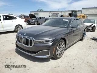 2020 BMW 7 Series 750i xDrive with VIN WBA7U2C03LGM27370, listed as a Copart auction lot 56576775 with Not provided miles and Salvage title. Bid and sale history available at DreamBid. Image 1.