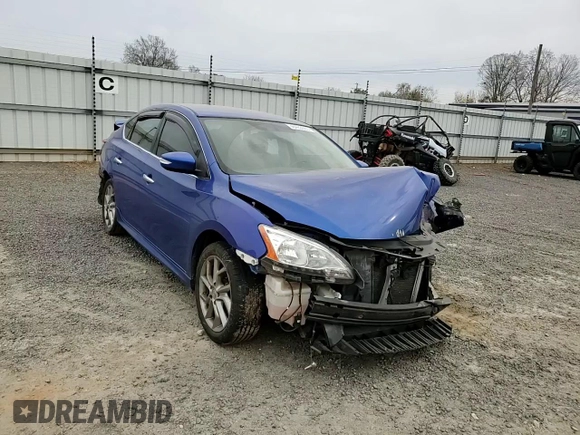 2015 Nissan Sentra S with VIN 3N1AB7AP2FY348161, listed as a Copart auction lot 48483665 with Not Provided miles and Salvage Title. Bid and sale history available at carsss.com. Image 11.
