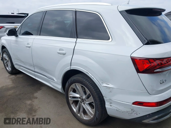 2023 Audi Q7 Premium Plus with VIN WA1LXBF73PD005733, listed as a IAAI auction lot 42229125 with 42,381 mi miles and . Bid and sale history available at DreamBid. Image 17.
