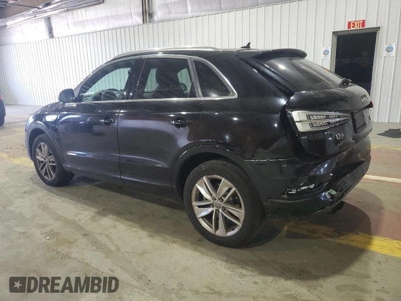 2016 Audi Q3 Premium Plus with VIN WA1EFCFS4GR024719, listed as a Copart auction lot 62001785 with 63,837 mi miles and Salvage title. Bid and sale history available at DreamBid. Image 2.
