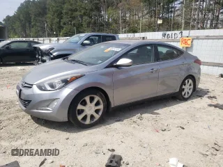 2015 Hyundai Elantra SE with VIN 5NPDH4AEXFH555917, listed as a Copart auction lot 53821215 with 102,729 mi miles and Salvage title. Bid and sale history available at DreamBid. Image 1.