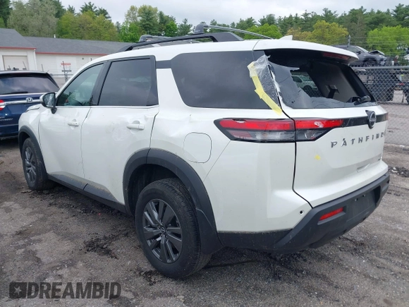 2024 Nissan Pathfinder SV with VIN 5N1DR3BC6RC240547, listed as a IAAI auction lot 42257858 with 13,465 mi miles and . Bid and sale history available at DreamBid. Image 3.