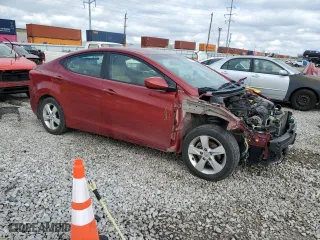 2012 Hyundai Elantra GLS with VIN KMHDH4AEXCU435645, listed as a Copart auction lot 51084635 with 212,753 mi miles and Salvage Title. Bid and sale history available at carsss.com. Image 4.
