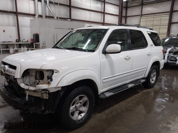 2005 Toyota Sequoia SR5 with VIN 5TDBT44A85S245126, listed as a IAAI auction lot 41559596 with 236,256 mi miles and . Bid and sale history available at DreamBid. Image 18.