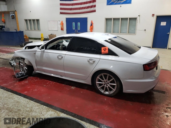 2017 Audi A6 Premium Plus with VIN WAUG8AFC1HN012605, listed as a Copart auction lot 83251664 with 0 mi miles and Salvage Title. Bid and sale history available at carsss.com. Image 2.