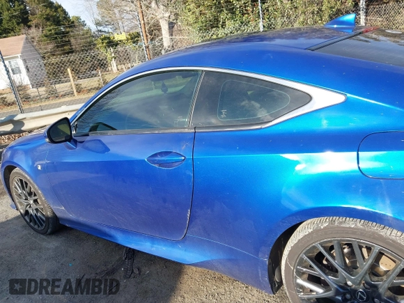 2015 Lexus RC 350 F Sport with VIN JTHHE5BC0F5008649, listed as a IAAI auction lot 41591221 with 119,794 mi miles and . Bid and sale history available at DreamBid. Image 14.