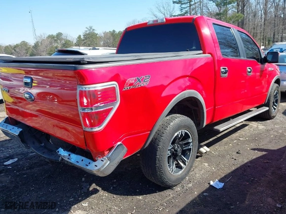 2013 Ford F-150 XL with VIN 1FTFW1CF3DFB68667, listed as a IAAI auction lot 41741786 with 157,786 mi miles. Bid and sale history available at carsss.com. Image 4.