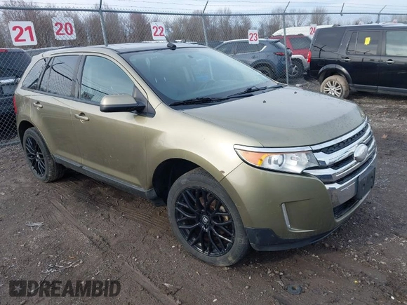 2013 Ford Edge SEL with VIN 2FMDK4JC6DBA25318, listed as a IAAI auction lot 42026890 with 122,505 mi miles. Bid and sale history available at carsss.com. Image 1.