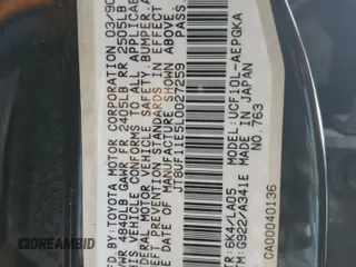 1990 Lexus LS z VIN JT8UF11E5L0027259, wystawiony jako Copart lot #43547385 z przebiegiem Nie podano mil oraz Szkoda całkowita • Salvage title. Historia ofert i sprzedaży dostępna na DreamBid. Obrazek 12.
