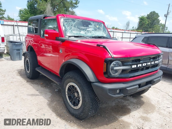 2022 Ford Bronco with VIN 1FMDE5CP1NLB84231, listed as a IAAI auction lot 42267040 with 28,260 mi miles and . Bid and sale history available at DreamBid. Image 1.