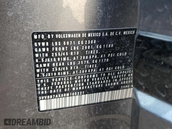 2024 Volkswagen Tiguan SE R-Line Black z VIN 3VV8B7AX6RM105221, wystawiony jako Copart lot #60552975 z przebiegiem 14 953 mil mil oraz Szkoda całkowita • Salvage title. Historia ofert i sprzedaży dostępna na DreamBid. Obrazek 13.