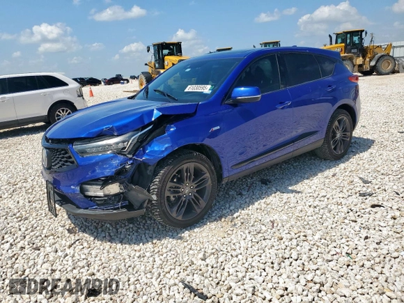 2019 Acura RDX w/A-Spec Pkg with VIN 5J8TC1H68KL015562, listed as a Copart auction lot 61030595 with 85,735 mi miles and Salvage title. Bid and sale history available at DreamBid. Image 1.