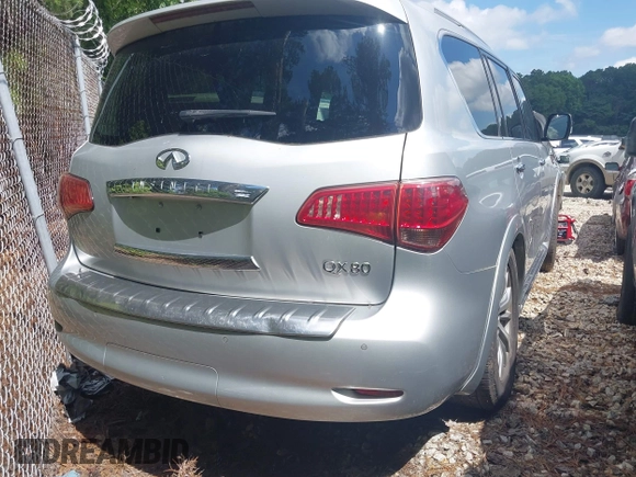 2015 Infiniti QX80 with VIN JN8AZ2NE3F9083992, listed as a IAAI auction lot 42633849 with 157,171 mi miles and . Bid and sale history available at DreamBid. Image 4.