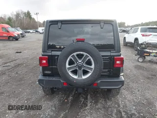 2022 Jeep Wrangler Unlimited Sahara with VIN 1C4HJXEG4NW186063, listed as a IAAI auction lot 40927600 with 22,430 mi miles and . Bid and sale history available at DreamBid. Image 16.