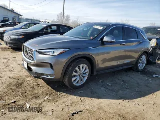 2019 Infiniti QX50 Essential with VIN 3PCAJ5M33KF117370, listed as a Copart auction lot 46537675 with 65,209 mi miles and Salvage Title. Bid and sale history available at DreamBid. Image 1.