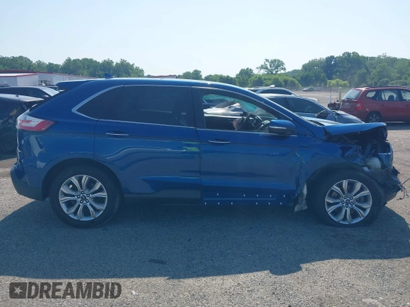 2020 Ford Edge Titanium with VIN 2FMPK4K96LBA55482, listed as a IAAI auction lot 42557716 with 61,509 mi miles and . Bid and sale history available at DreamBid. Image 12.