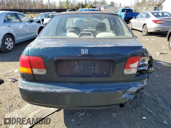 1997 Honda Civic LX with VIN 2HGEJ6673VH533278, listed as a Copart auction lot 46778035 with 212,859 mi miles and Salvage Title. Bid and sale history available at carsss.com. Image 6.