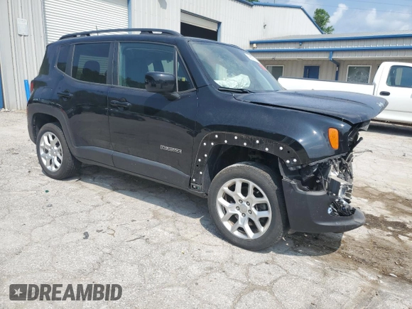 2018 Jeep Renegade Latitude with VIN ZACCJBBBXJPH52403, listed as a Copart auction lot 59636375 with 68,860 mi miles and Salvage title. Bid and sale history available at DreamBid. Image 4.