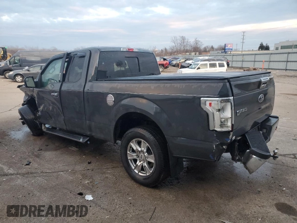 2017 Ford F-150 XL with VIN 1FTFX1EG2HFA44947, listed as a Copart auction lot 85162954 with 138,896 mi miles and Salvage Title. Bid and sale history available at carsss.com. Image 2.