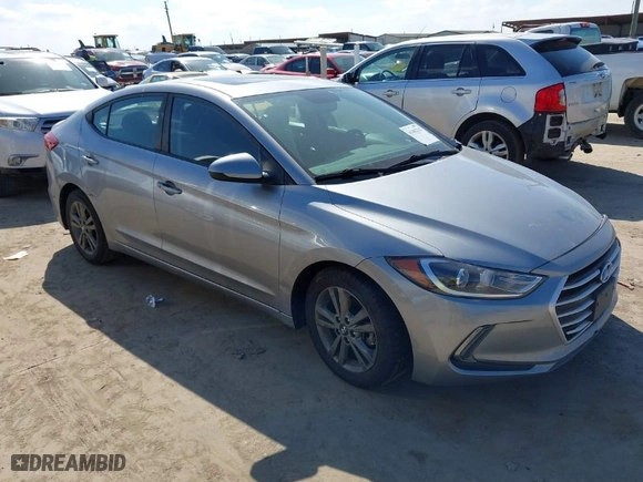 2017 Hyundai Elantra Limited with VIN 5NPD84LF9HH193491, listed as a IAAI auction lot 41482743 with 97,510 mi miles. Bid and sale history available at carsss.com. Image 1.