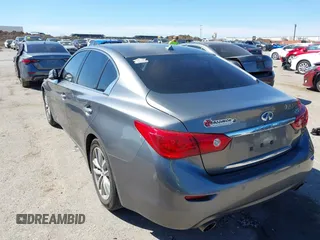 2015 Infiniti Q50 Premium with VIN JN1BV7AP3FM343677, listed as a IAAI auction lot 41811842 with 110,486 mi miles. Bid and sale history available at carsss.com. Image 3.