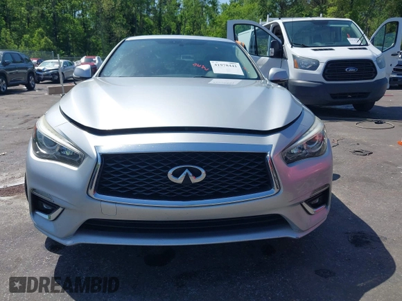 2018 Infiniti Q50 3.0t Luxe with VIN JN1EV7AR6JM441920, listed as a IAAI auction lot 41978441 with 126,455 mi miles. Bid and sale history available at carsss.com. Image 12.