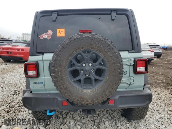 2024 Jeep Wrangler Willys z VIN 1C4RJXN68RW217008, wystawiony jako Copart lot #50819115 z przebiegiem Nie podano mil oraz Szkoda całkowita • Salvage title. Historia ofert i sprzedaży dostępna na DreamBid. Obrazek 6.