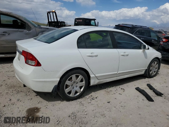 2010 Honda Civic LX with VIN 19XFA1F53AE061741, listed as a Copart auction lot 54627295 with 237,104 mi miles and Salvage Title. Bid and sale history available at DreamBid. Image 3.