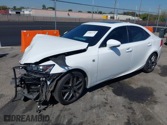 2017 Lexus IS with VIN JTHBA1D21H5052452, listed as a IAAI auction lot 41881476 with 60,045 mi miles. Bid and sale history available at carsss.com. Image 16.