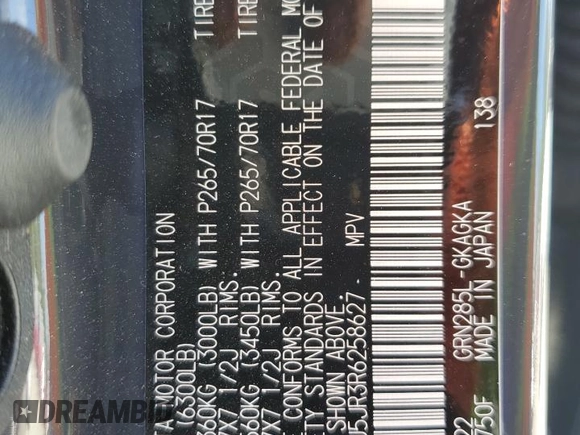 2024 Toyota 4Runner TRD Pro z VIN JTELU5JR3R6258627, wystawiony jako Copart lot #50784785 z przebiegiem 7 626 mil mil oraz Nie do naprawy • Non repairable. Historia ofert i sprzedaży dostępna na DreamBid. Obrazek 16.