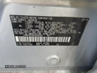 2014 Toyota RAV4 XLE with VIN JTMRFREV0ED060200, listed as a Copart auction lot 49699975 with 155,045 mi miles and Salvage Title. Bid and sale history available at carsss.com. Image 14.
