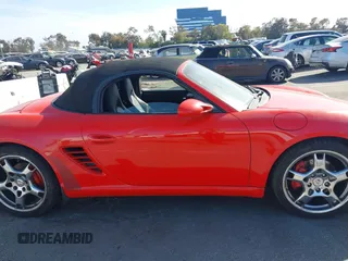 2008 Porsche Boxster S with VIN WP0CB29858U730258, listed as a IAAI auction lot 41718569 with 209,434 mi miles. Bid and sale history available at carsss.com. Image 13.