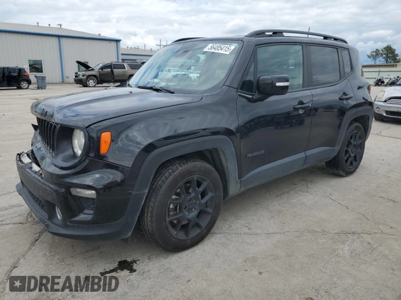 2020 Jeep Renegade Altitude with VIN ZACNJABB8LPL71720, listed as a Copart auction lot 56485415 with 89,861 mi miles and Salvage title. Bid and sale history available at DreamBid. Image 1.