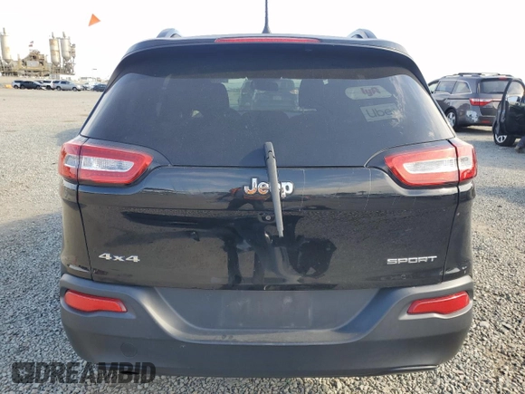 2017 Jeep Cherokee Sport z VIN 1C4PJMAB5HW583337, wystawiony jako Copart lot #58088685 z przebiegiem 130 494 mil mil oraz Szkoda całkowita • Salvage title. Historia ofert i sprzedaży dostępna na DreamBid. Obrazek 6.
