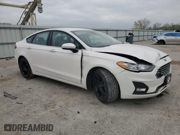 2020 Ford Fusion SE with VIN 3FA6P0HD1LR249902, listed as a Copart auction lot 53847995 with 43,140 mi miles and Salvage title. Bid and sale history available at DreamBid. Image 4.