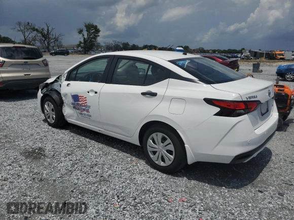 2024 Nissan Versa S with VIN 3N1CN8DV7RL892754, listed as a Copart auction lot 58859495 with 14,041 mi miles and Non repairable. Bid and sale history available at DreamBid. Image 2.