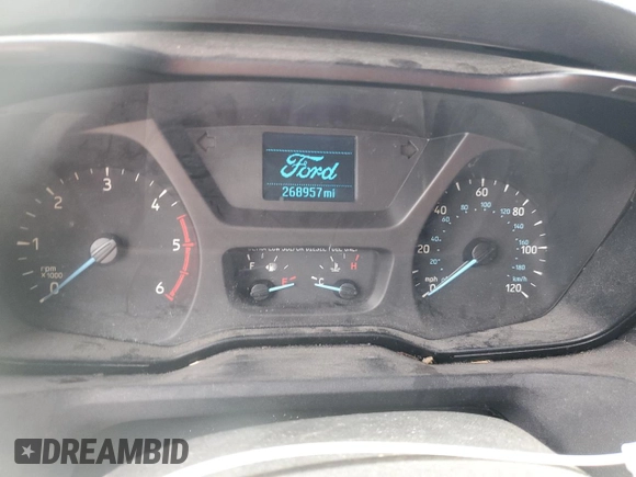 2015 Ford Transit with VIN 1FTNR2CVXFKA12717, listed as a Copart auction lot 76483854 with 268,957 mi miles and Salvage Title. Bid and sale history available at DreamBid. Image 9.
